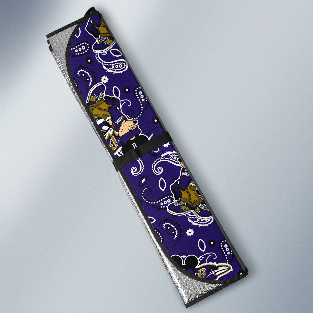 Baltimore Ravens Car Sunshade Cartoon Theme Collection - Gearcarcover - 3