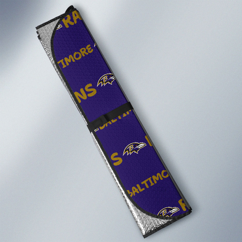 Baltimore Ravens Car Sunshade Sporty Team Collection - Gearcarcover - 3
