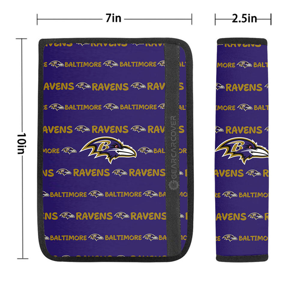 Baltimore Ravens Seat Belt Covers Sporty Team Collection - Gearcarcover - 1