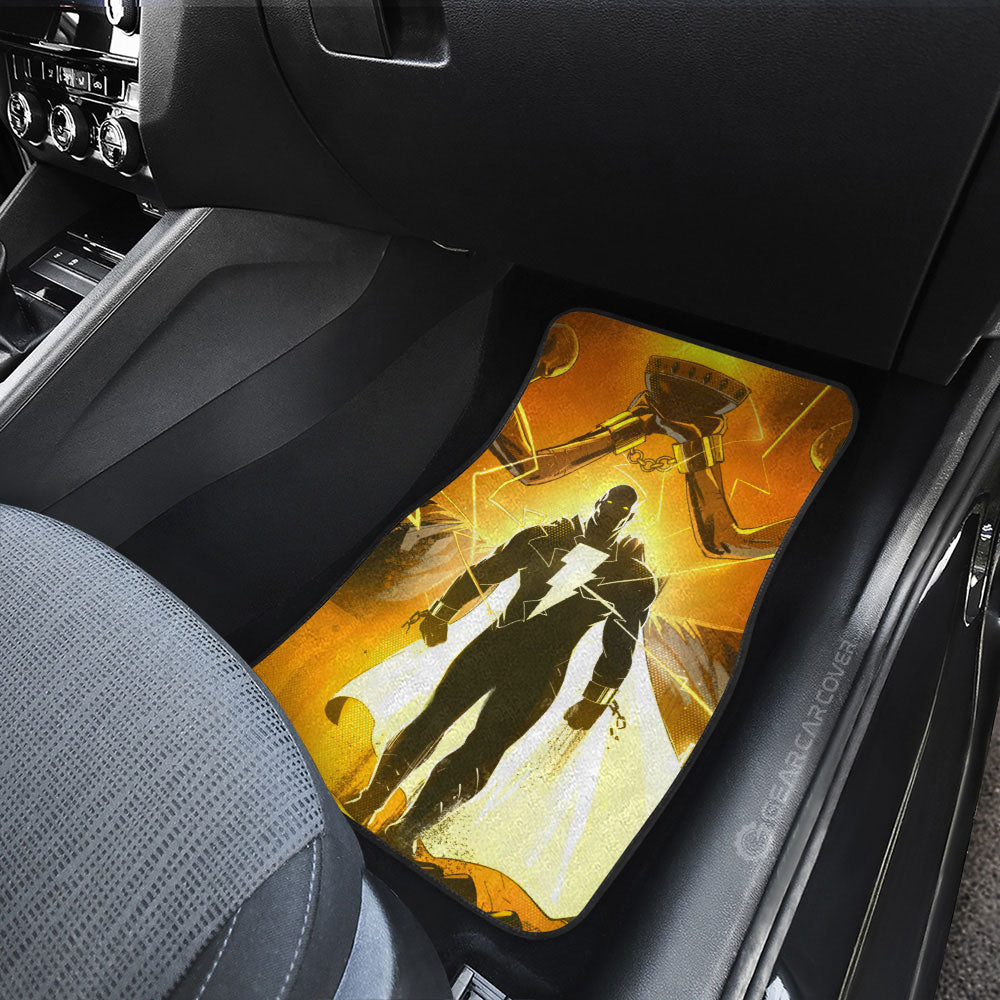 Black Adam Car Floor Mats Custom Car Accessories For Fans - Gearcarcover - 3
