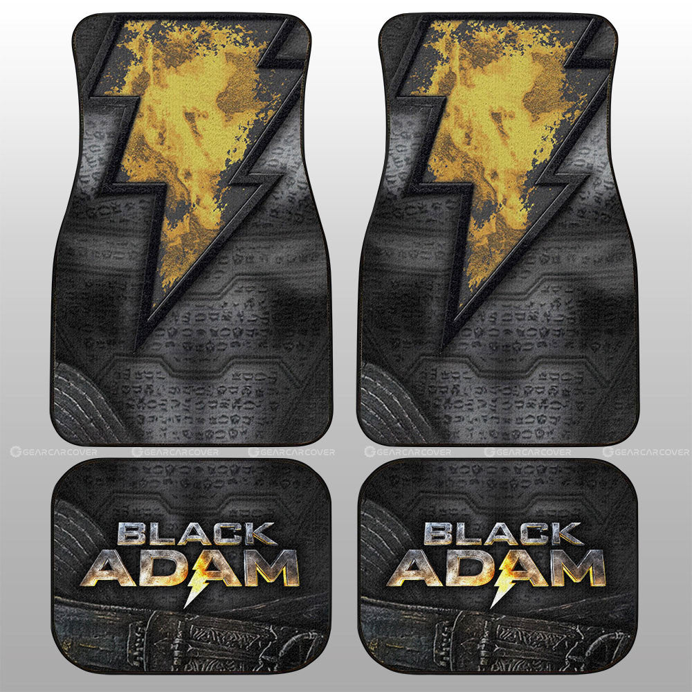 Black Adam Car Floor Mats Custom Car Interior Accessories - Gearcarcover - 1