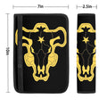 Black Bull Seat Belt Covers Custom Car Accessories - Gearcarcover - 1