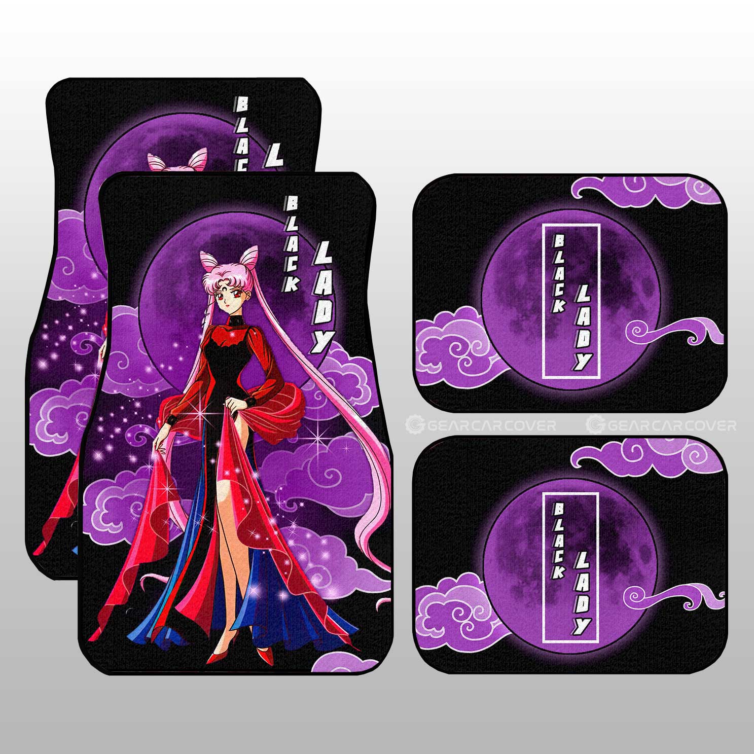 Black Lady Car Floor Mats Custom Car Interior Accessories - Gearcarcover - 1
