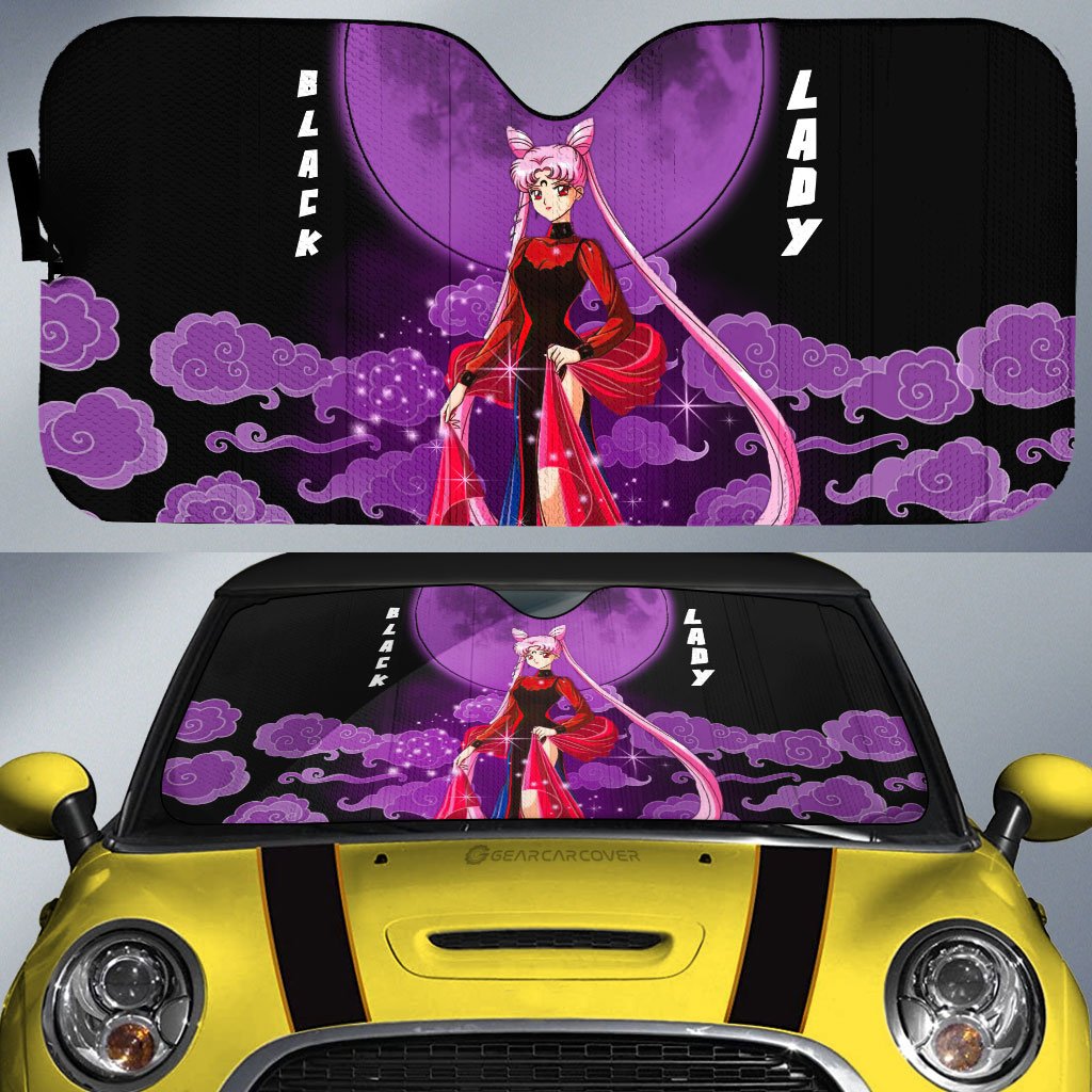 Black Lady Car Sunshade Custom Car Accessories - Gearcarcover - 1