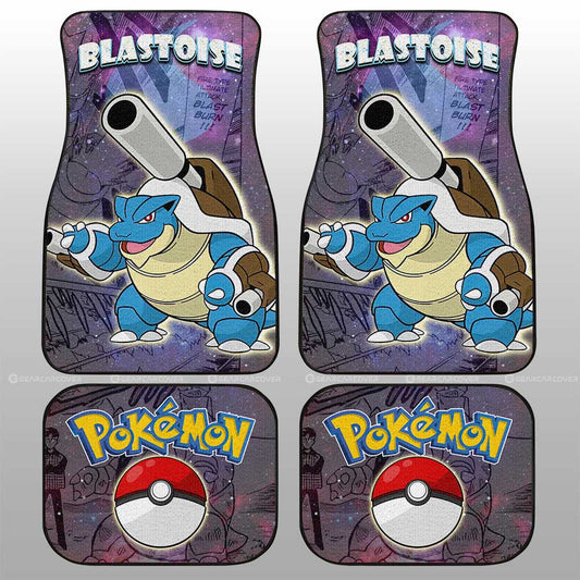 Blastoise Car Floor Mats Custom Anime Galaxy Manga Style - Gearcarcover - 2