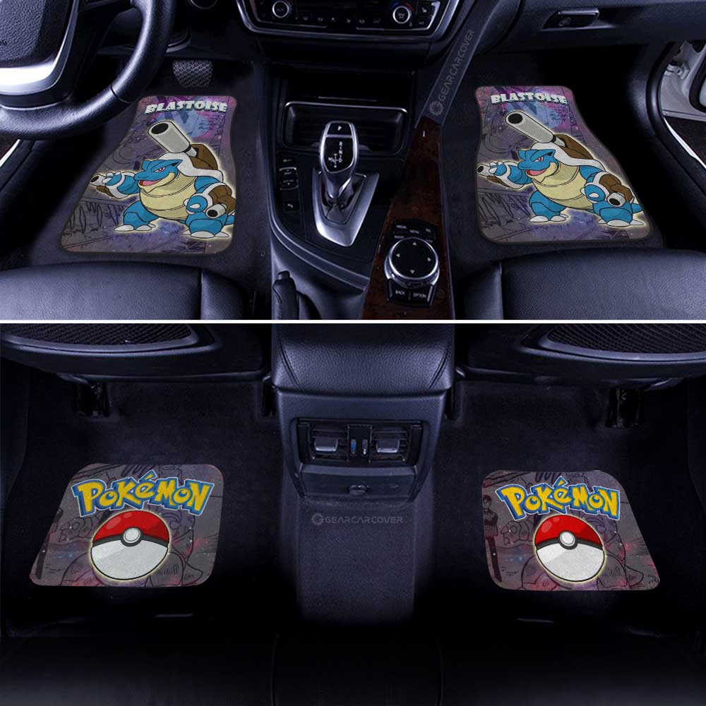 Blastoise Car Floor Mats Custom Anime Galaxy Manga Style - Gearcarcover - 3