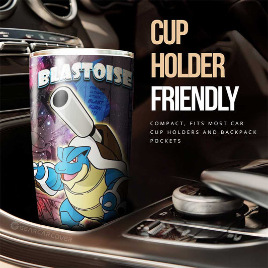 Blastoise Tumbler Cup Custom Anime Galaxy Manga Style - Gearcarcover - 2