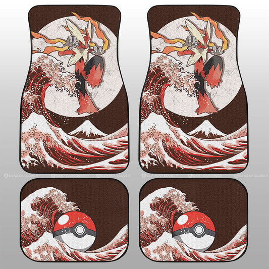Blaziken Car Floor Mats Custom Pokemon Car Accessories - Gearcarcover - 1
