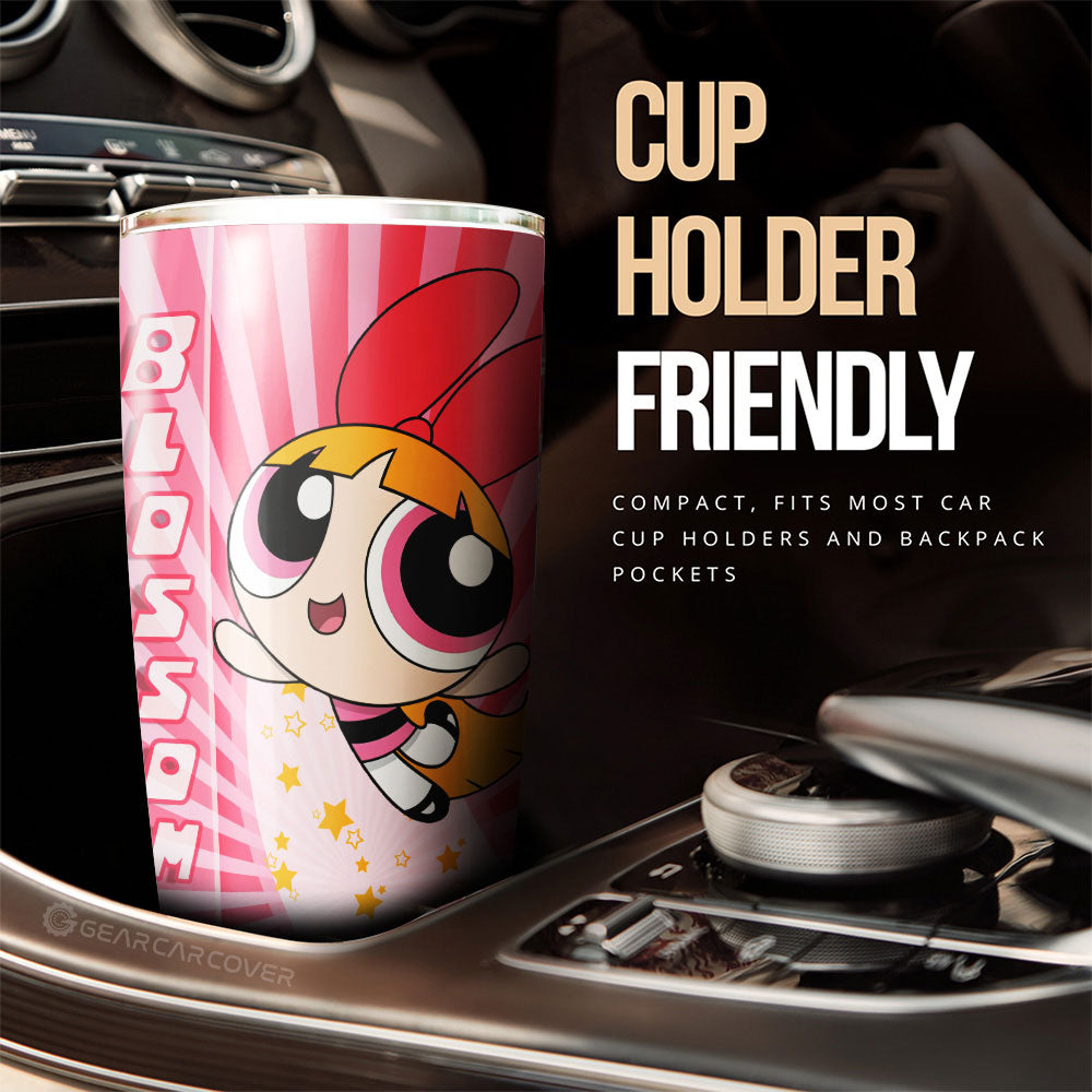 Blossom The Powerpuff Girls Tumbler Cup Custom Car Accessories - Gearcarcover - 3