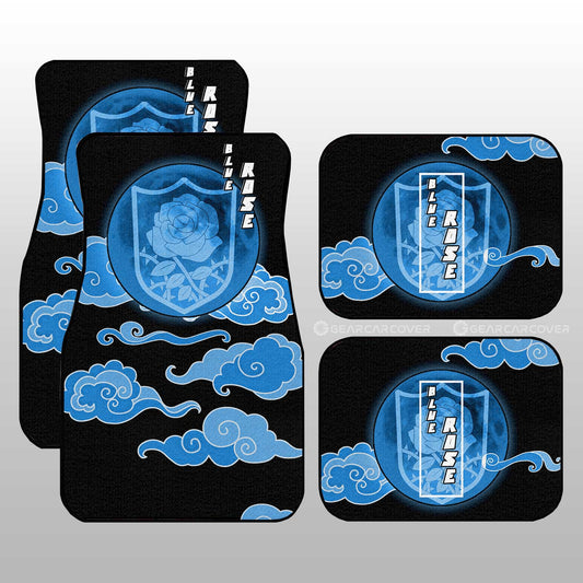 Blue Rose Car Floor Mats Custom Car Interior Accessories - Gearcarcover - 1