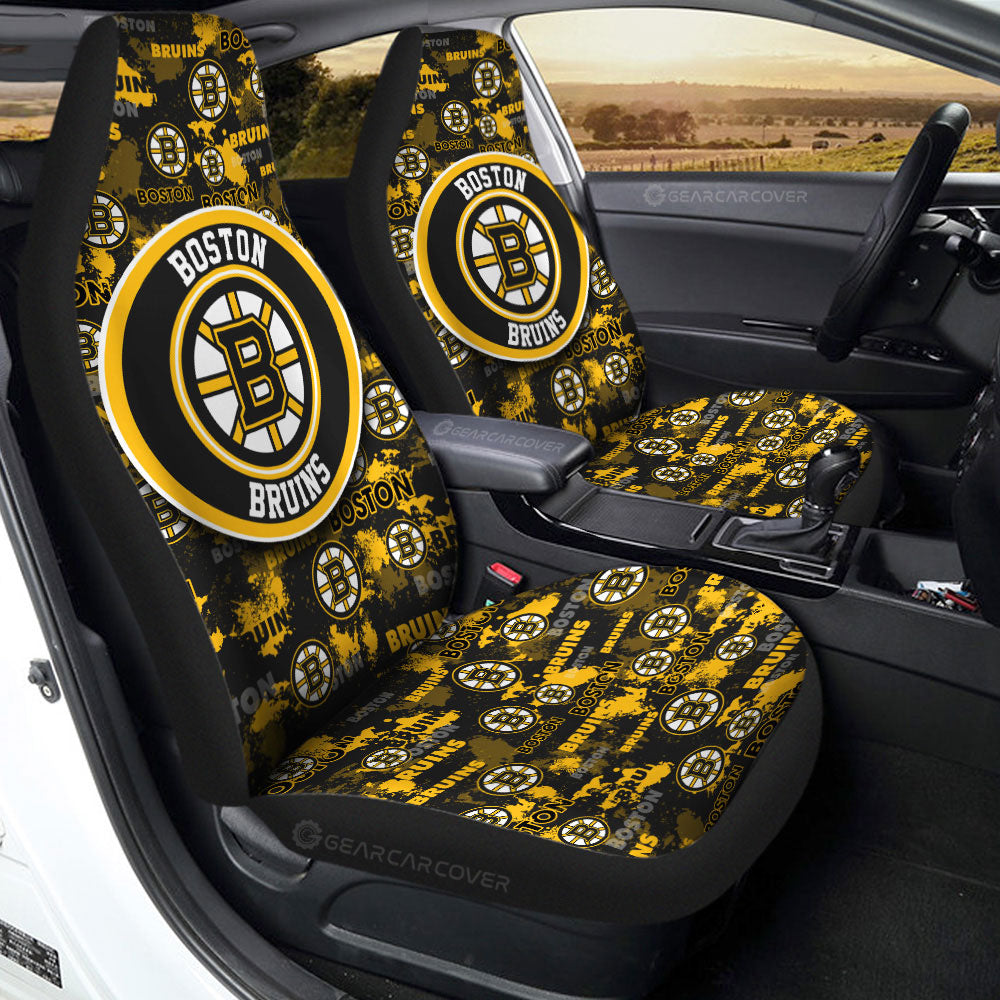 Boston Bruins Car Seat Covers Custom Car Accessories - Gearcarcover - 2