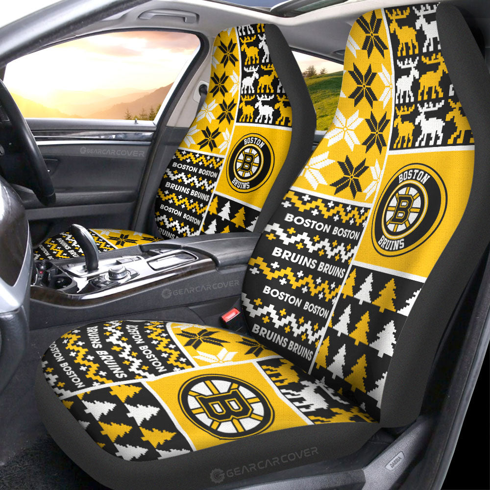 Boston Bruins Car Seat Covers Custom Ugly Style Car Accessories - Gearcarcover - 1