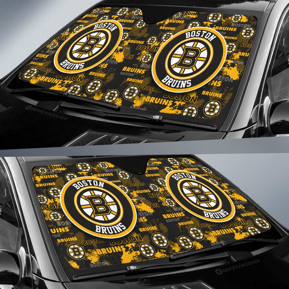 Boston Bruins Car Sunshade Custom Car Accessories - Gearcarcover - 2