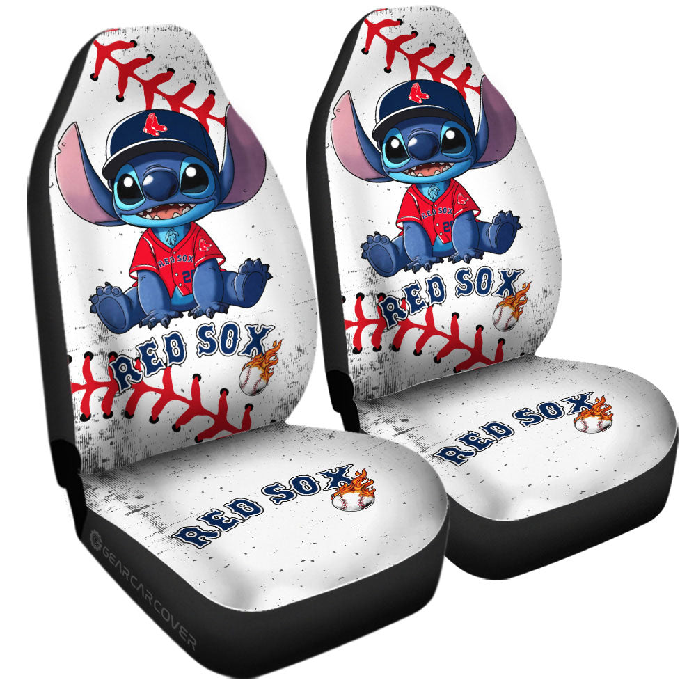 Bostons Red Sox Car Seat Covers Stitch Theme Collection - Gearcarcover - 3