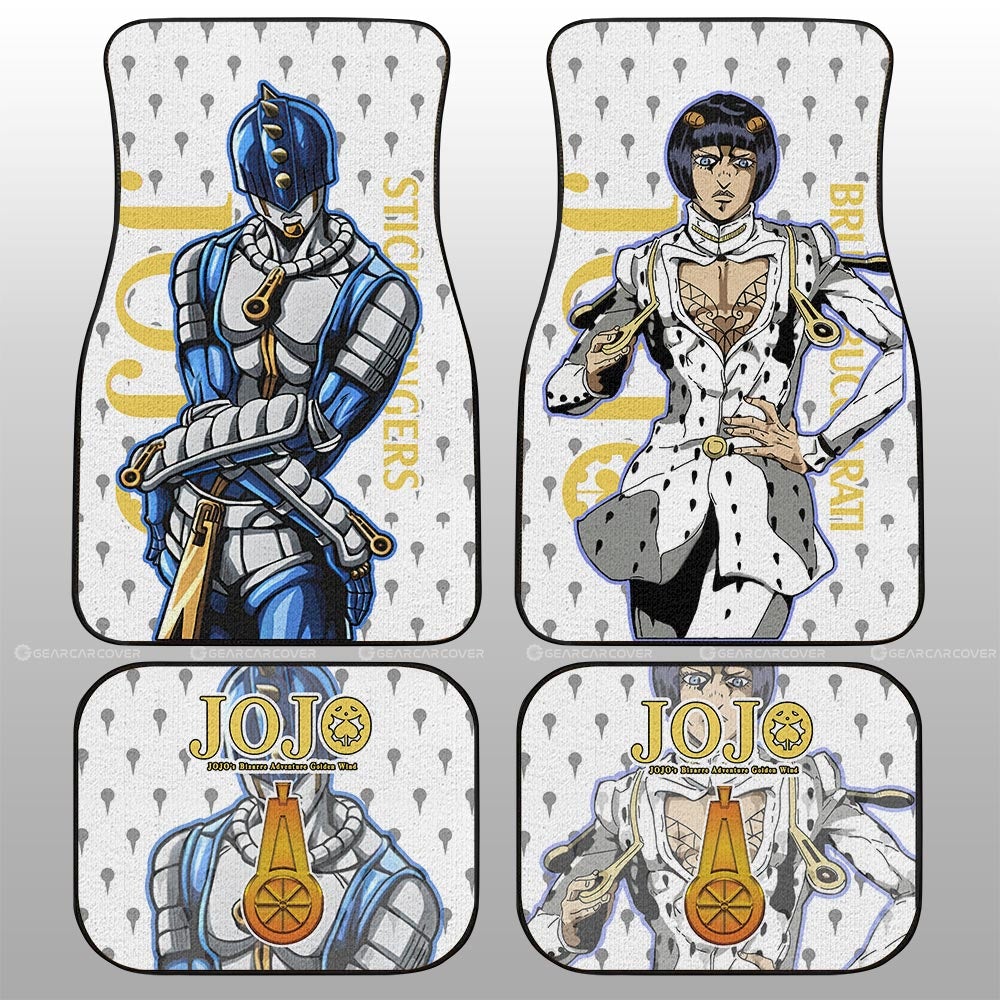 Bruno Bucciarati Car Floor Mats Custom Bizarre Adventure Car Accessories - Gearcarcover - 1
