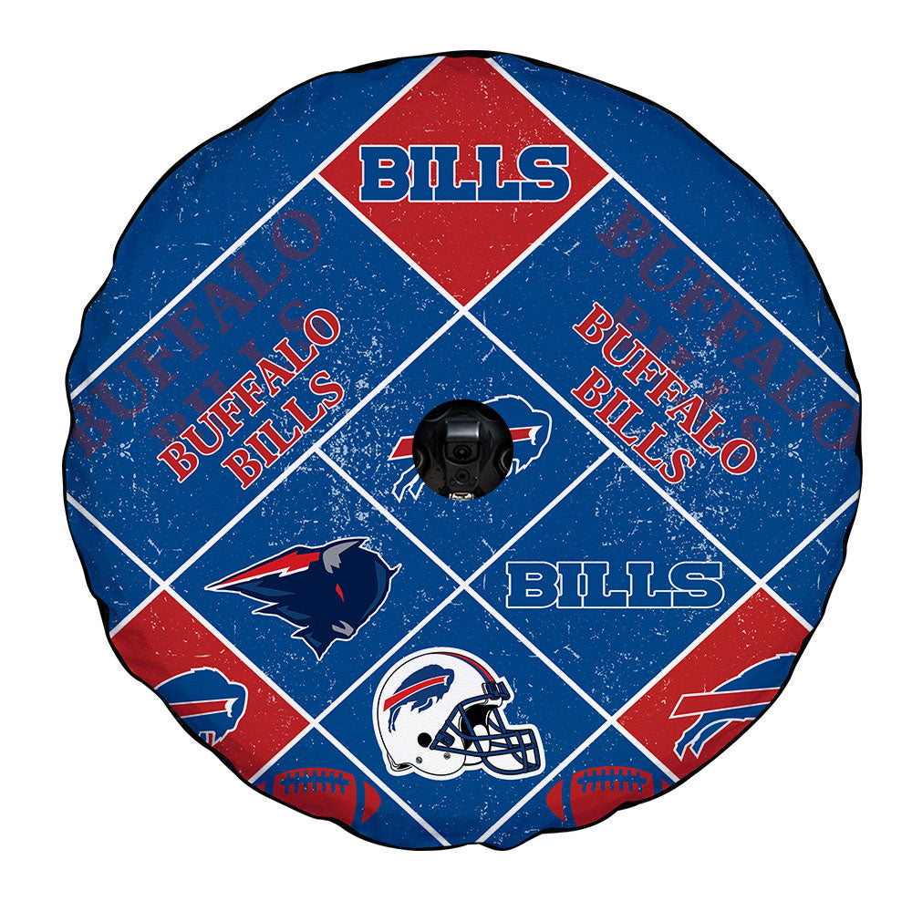 Buffalo Bills Spare Tire Covers Camera Hole Sporty Team Collection - Gearcarcover - 4
