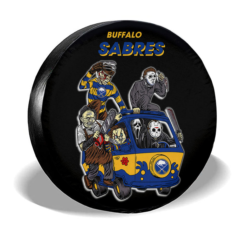 Buffalo Sabres Spare Tire Covers Horror Characters Car Accessories - Gearcarcover - 3