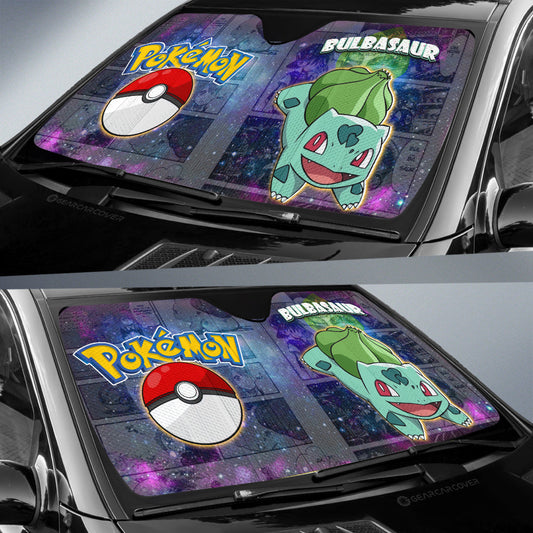 Bulbasaur Car Sunshade Custom Anime Galaxy Manga Style - Gearcarcover - 2
