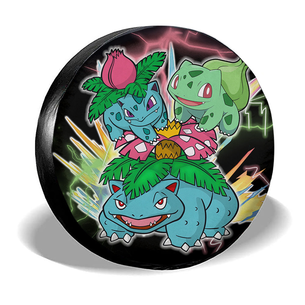 Bulbasaur Evolution Spare Tire Cover Custom Anime - Gearcarcover - 3