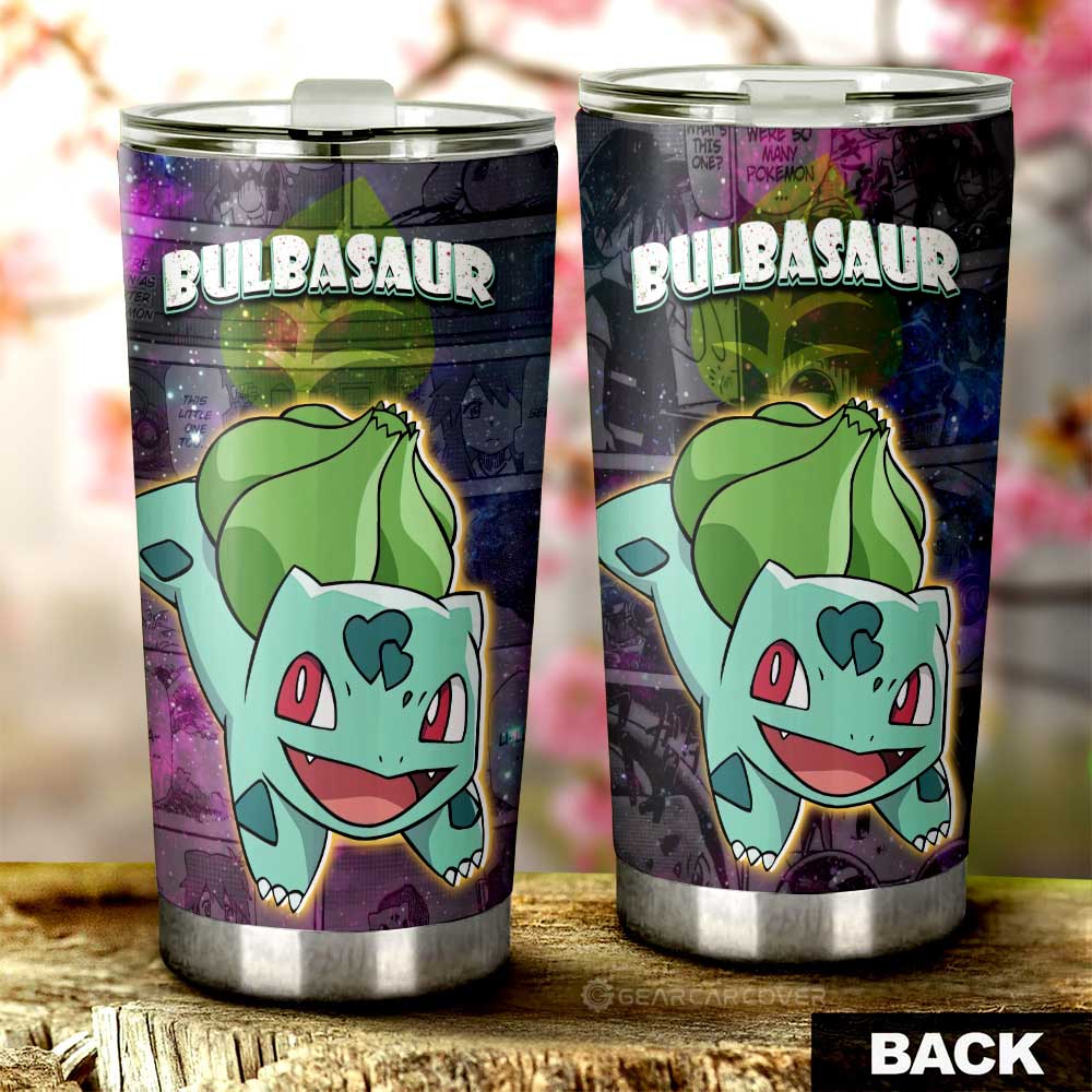 Bulbasaur Tumbler Cup Custom Anime Galaxy Manga Style - Gearcarcover - 3