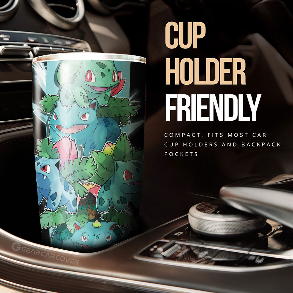 Bulbasaur Tumbler Cup Custom Car Accessories For Fans - Gearcarcover - 3