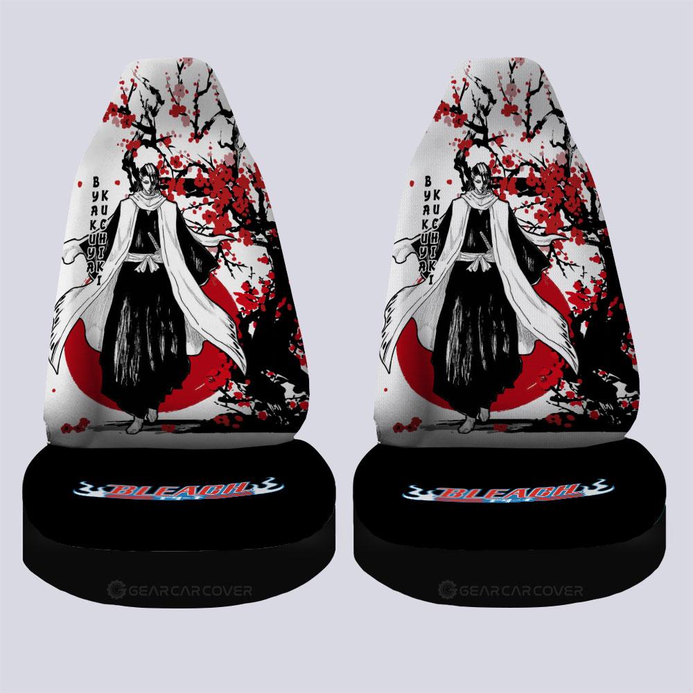 Byakuya Kuchiki Car Seat Covers Custom Japan Style Bleach Car Interior Accessories - Gearcarcover - 4