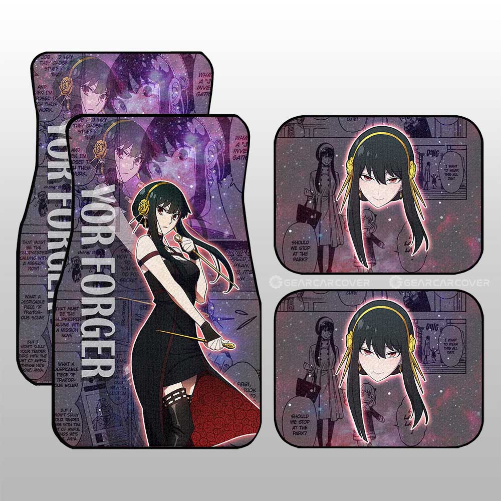 Car Floor Mats Custom Yor Forger Galaxy Style Car Accessories - Gearcarcover - 1