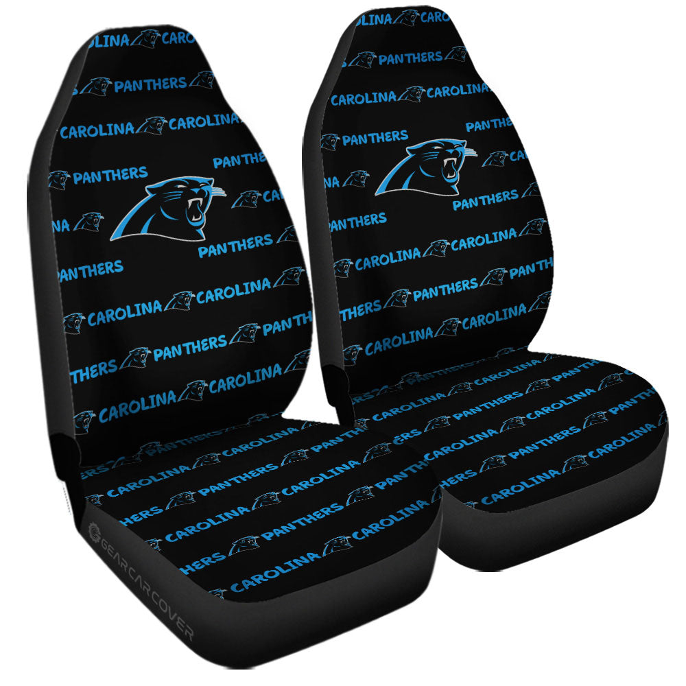 Carolina Panthers Car Seat Covers Sporty Team Collection - Gearcarcover - 3