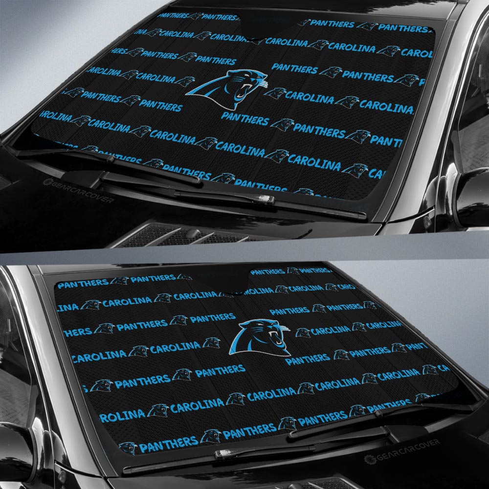 Carolina Panthers Car Sunshade Sporty Team Collection - Gearcarcover - 2