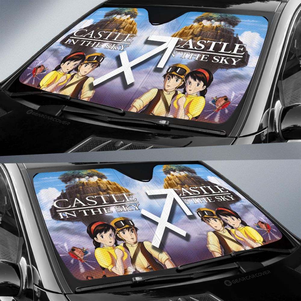 Castle In The Sky Car Sunshade Custom Car Accessories - Gearcarcover - 2