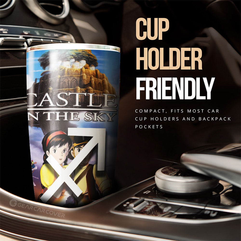 Castle In The Sky Tumbler Cup Custom Car Accessories - Gearcarcover - 3