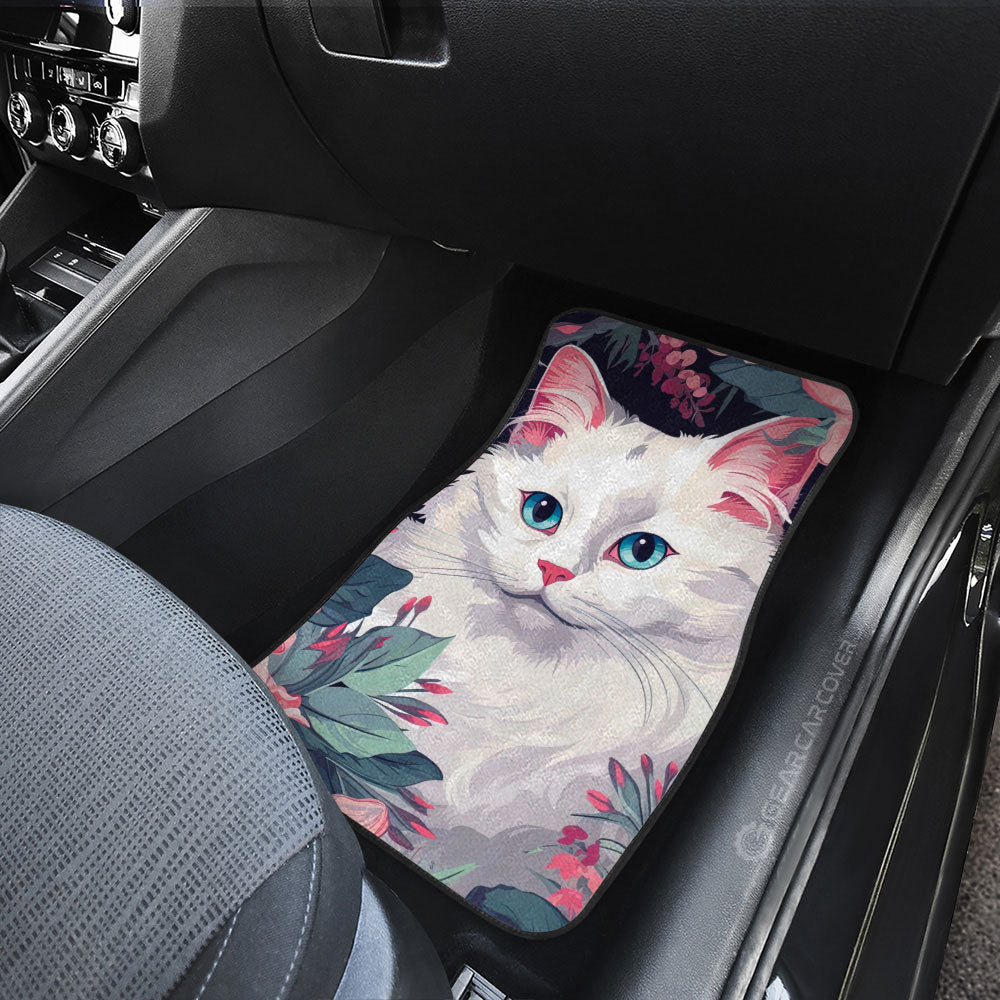 Cat Floral Car Floor Mats Custom Car Accessories - Gearcarcover - 3