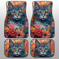 Cat Floral Car Floor Mats Custom Car Accessories - Gearcarcover - 1