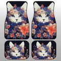 Cat Floral Car Floor Mats Custom Car Accessories - Gearcarcover - 1