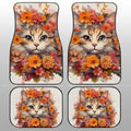 Cat Floral Car Floor Mats Custom Car Accessories - Gearcarcover - 1