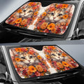 Cat Floral Car Sunshade Custom Car Accessories - Gearcarcover - 2