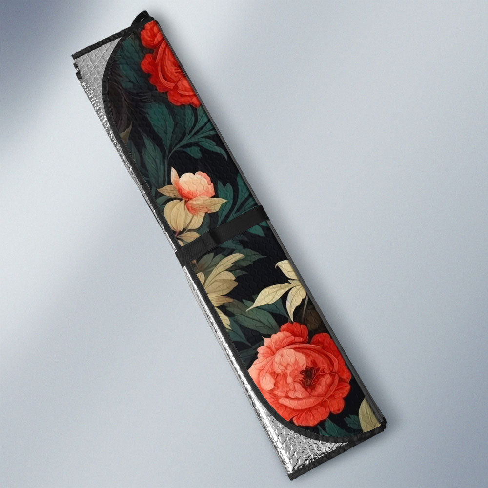 Cat Floral Car Sunshade Custom Car Accessories - Gearcarcover - 3