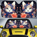 Cat Floral Car Sunshade Custom Car Accessories - Gearcarcover - 1