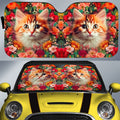 Cat Floral Car Sunshade Custom Car Accessories - Gearcarcover - 1