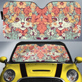 Cat Floral Car Sunshade Custom Car Accessories - Gearcarcover - 1