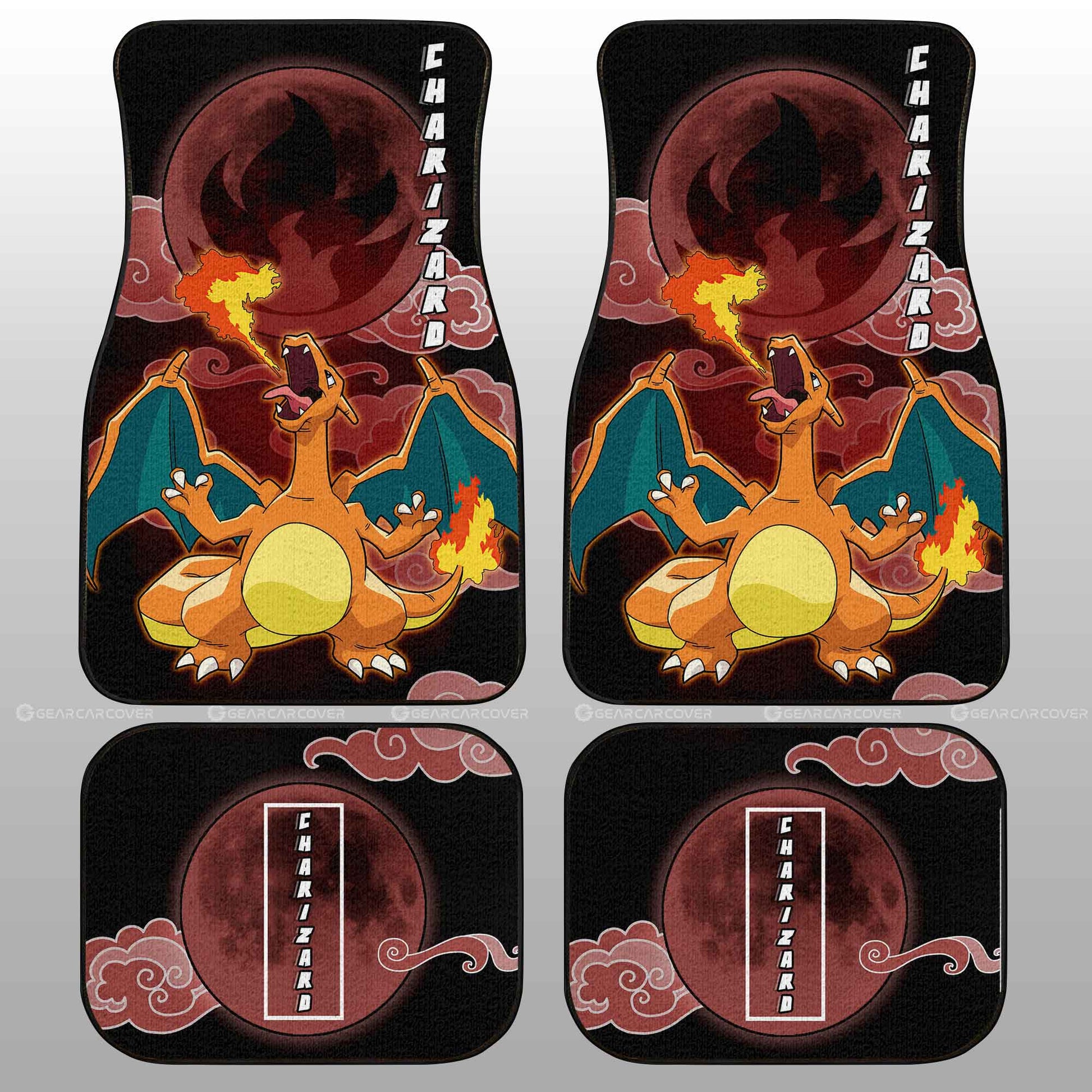 Charizard Car Floor Mats Custom Anime Car Accessories For Anime Fans - Gearcarcover - 2