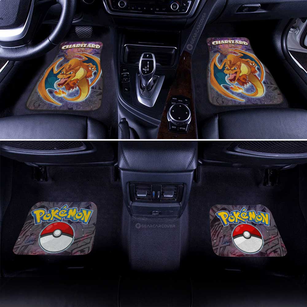 Charizard Car Floor Mats Custom Anime Galaxy Manga Style - Gearcarcover - 3