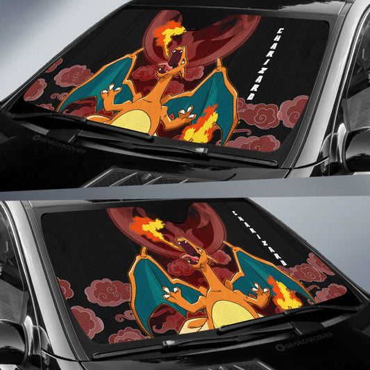 Charizard Car Sunshade Custom Anime Car Accessories For Anime Fans - Gearcarcover - 2