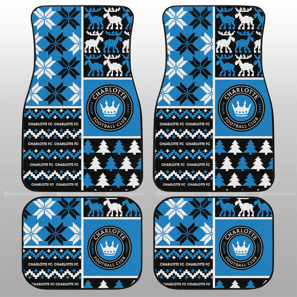 Charlotte FC Car Floor Mats Custom Ugly Style Car Accessories - Gearcarcover - 1