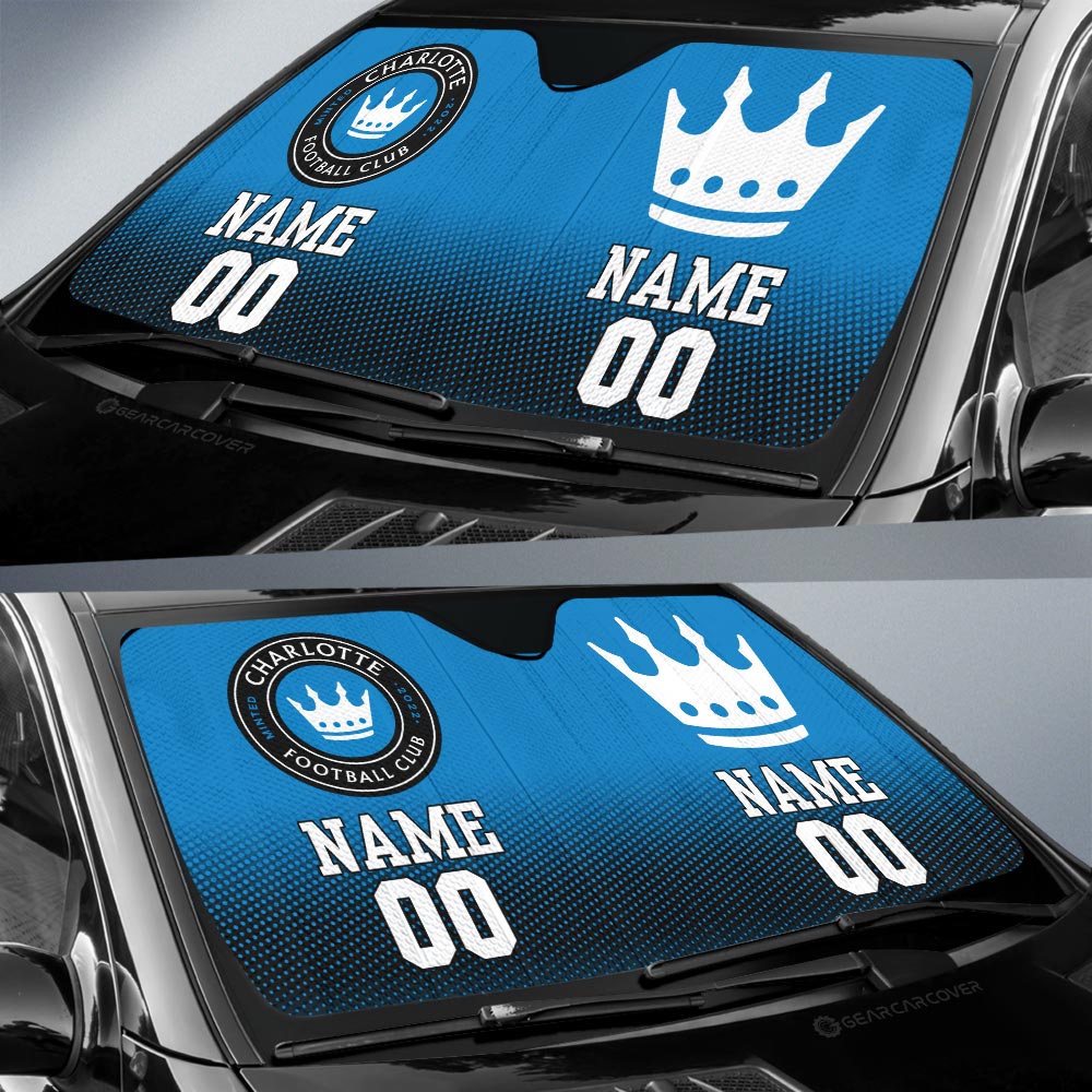 Charlotte FC Car Sunshade Sporty Team Collection - Gearcarcover - 2