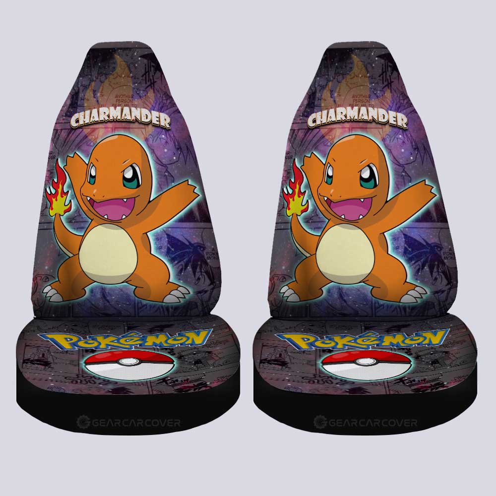 Charmander Car Seat Covers Custom Anime Galaxy Manga Style - Gearcarcover - 4
