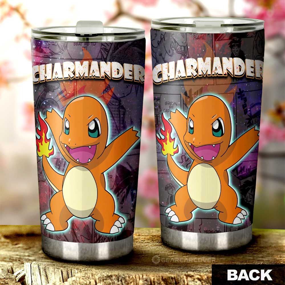 Charmander Tumbler Cup Custom Anime Galaxy Manga Style - Gearcarcover - 3