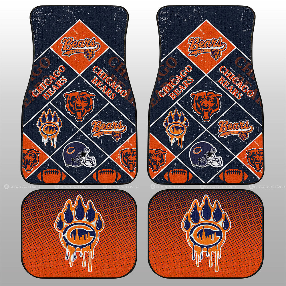 Chicago Bears Car Floor Mats Sporty Team Collection - Gearcarcover - 1