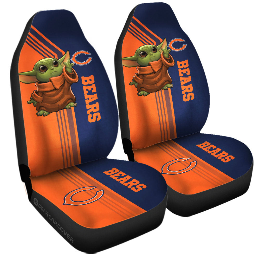 Chicago Bears Car Seat Covers Baby Yoda Car Accessories - Gearcarcover - 3
