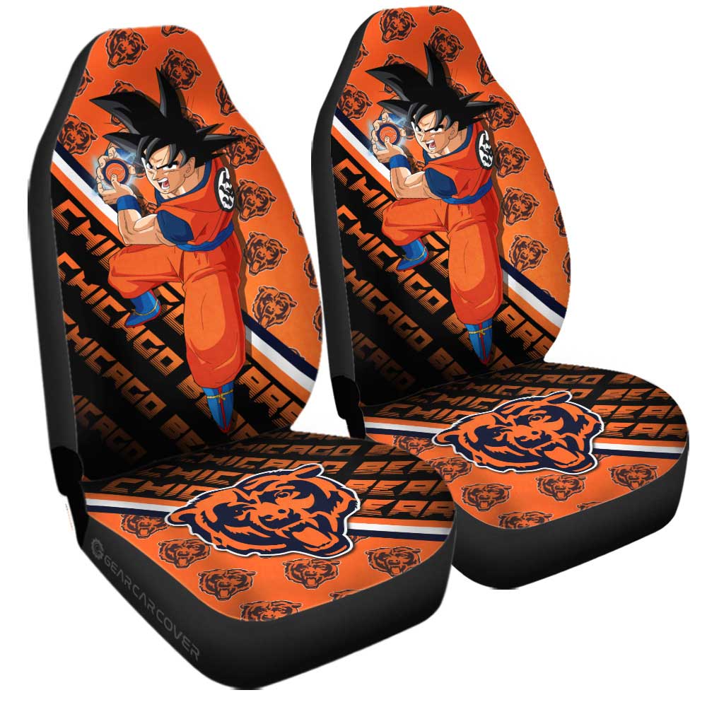 Chicago Bears Car Seat Covers Goku Car Decorations For Fans - Gearcarcover - 3